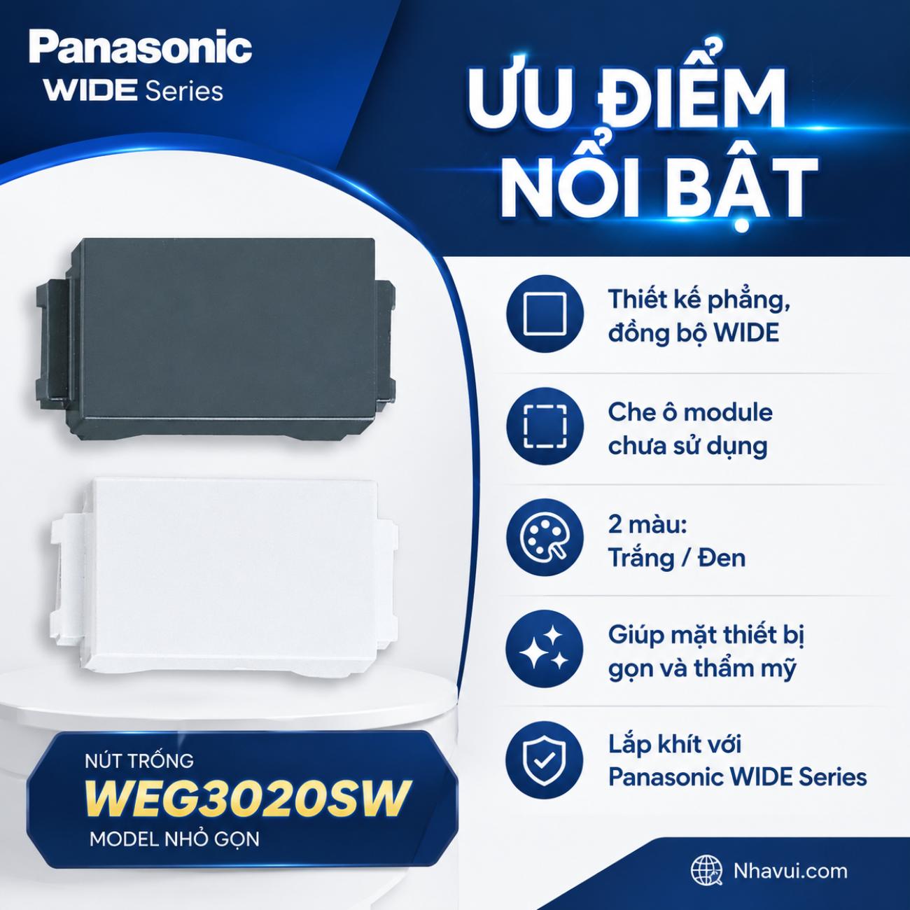 Nút trống Panasonic WIDE Series